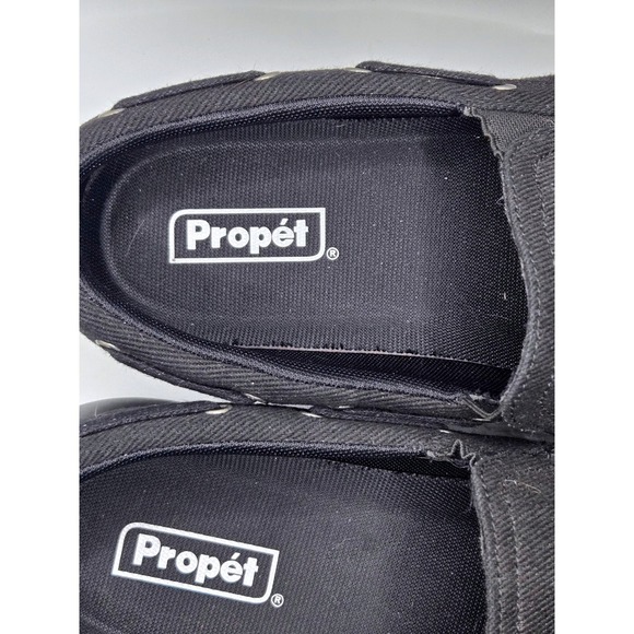 Propet MCX044C Men's Black Canvas Slip On Loafer Shoes Size 11 XX 5E - Picture 9 of 13